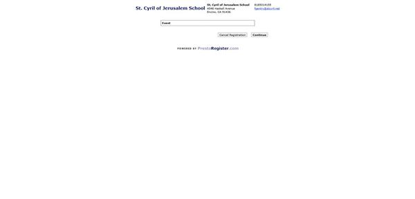 St. Cyril of Jerusalem School registration form